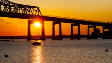 Taunton River desalination plant takes feedwater from upstream of Braga Bridge, in Massachusetts, US